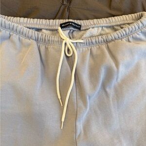 Brandy Melville Light Blue/Gray Jogger Sweatpants